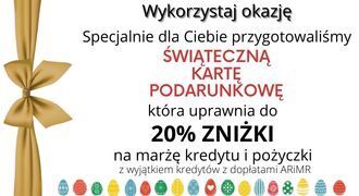 Zniżka 20% na marżę kredytu
